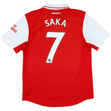 2022-23 Arsenal Authentic Home Shirt Saka #7 - 8/10 - (M)