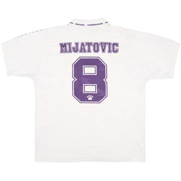 1994-96 Real Madrid Home Shirt Mijatovic #8 - 8/10 - (L)