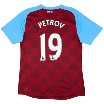 Camiseta de local versión jugador del Aston Villa 2011-12 Petrov #19 - 8/10 - (L)