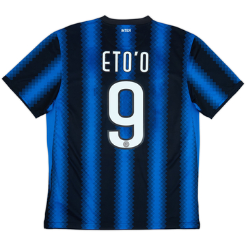 2010-11 Inter Milan Home Shirt Eto'o #9 - 8/10 - (L)