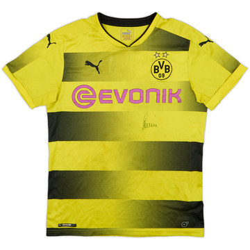 Camiseta firmada de local del Borussia Dortmund 2017-18 - 4/10 - (M)