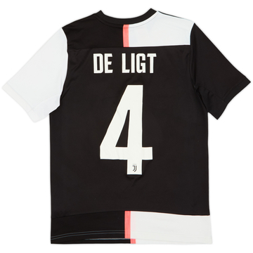 2019-20 Juventus Home Shirt De Ligt #4 - 5/10 - (L.Boys)