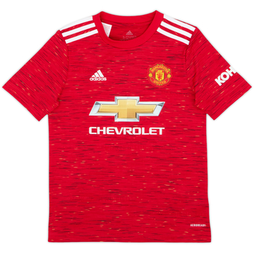 2020-21 Manchester United Home Shirt - 10/10 - (M.Boys)