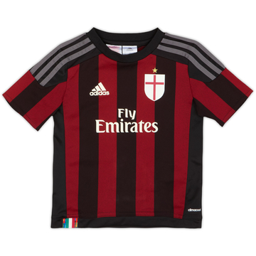 2015-16 AC Milan Home Shirt - 8/10 - (5-6 Years)