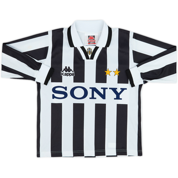 1995-97 Juventus Basic Home L/S Shirt - 8/10 - (S.Boys)