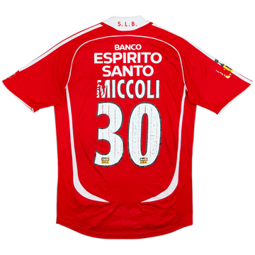 2006-07 Benfica Home Shirt Miccoli #30 - 4/10 - (S)