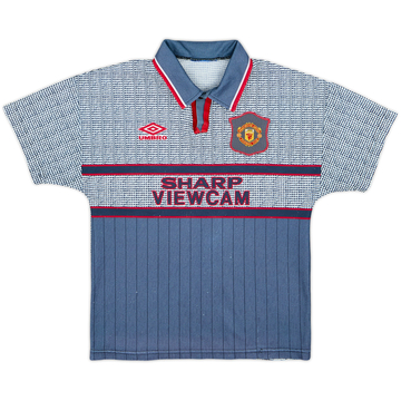 1995-96 Manchester United Away Shirt - 8/10 - (M.Boys)