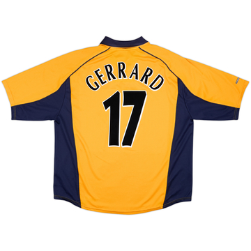 2000-02 Liverpool Camiseta Visitante Gerrard #17 - 8/10 - (XXL)
