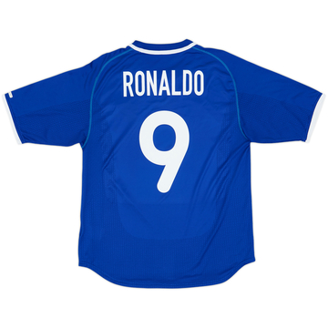2000-02 Brazil Away Shirt Ronaldo #9 - 8/10 - (M)
