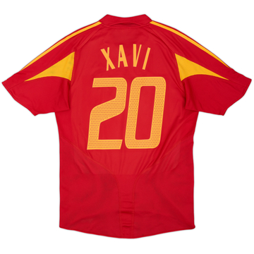2004-06 Spain Home Shirt Xavi #20 - 8/10 - (M)
