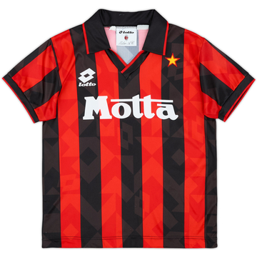 1993-94 AC Milan Home Shirt - 8/10 - (L.Boys)