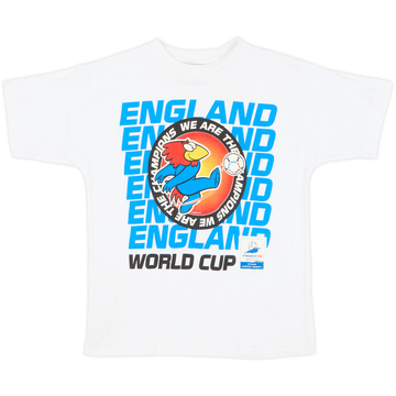 1998 England France 98 Graphic Tee - 6/10 - (S.Boys)