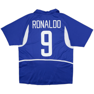 2002-04 Brazil Away Shirt Ronaldo #9 - 8/10 - (L)