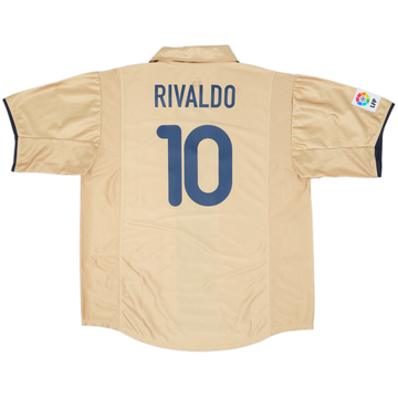 2001-03 Barcelona Away Shirt Rivaldo #10 - 10/10 - (XL)