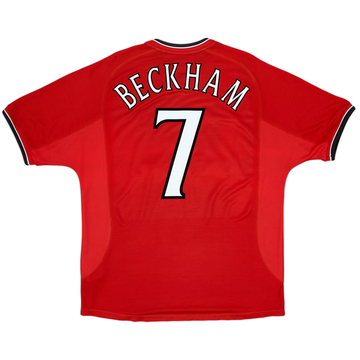 2000-02 Manchester United Home Shirt Beckham #7 - 5/10 - (L)