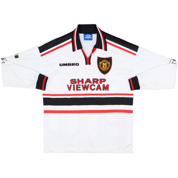 1997-99 Manchester United Away L/S Shirt #20 - 7/10 - (L)