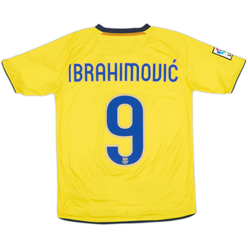 2008-10 Barcelona Away Shirt Ibrahimovic #9 - 7/10 - (XL.Boys)