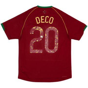 2006-08 Portugal Home Shirt Deco #20 - 4/10 - (M)