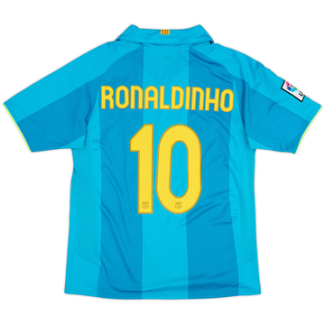 2007-09 Barcelona Away Shirt Ronaldinho #10 - 8/10 - (M)