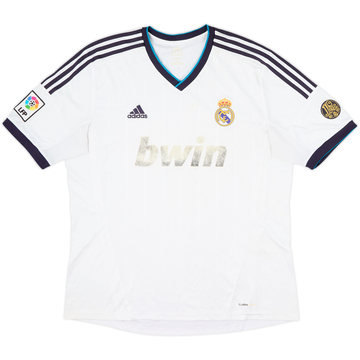 2012-13 Real Madrid Home Shirt - 4/10 - (XL)