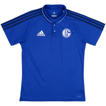2017-18 Schalke adidas Polo Shirt - 7/10 - (M)