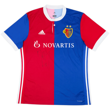 Camiseta de local firmada del FC Basel 2017-18 - 9/10 - (L)