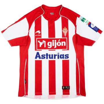 2009-11 Sporting Gijon Home Shirt - 7/10 - (L)