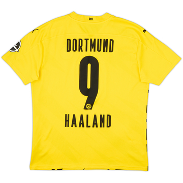 2020-21 Borussia Dortmund Home Shirt Haaland #9 - 5/10 - (L)