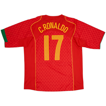 2004-06 Portugal Home Shirt C.Ronaldo #17 - 10/10 - (XL)
