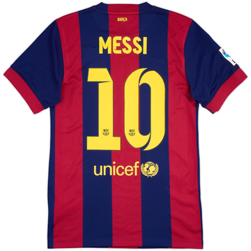 2014-15 Barcelona Home Shirt Messi #10 - 7/10 - (S)