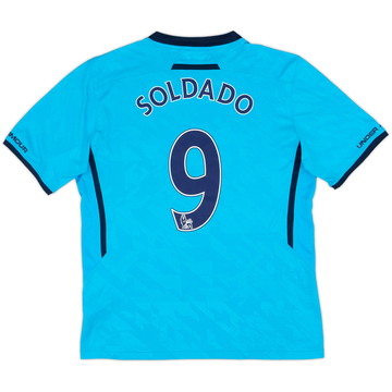 2013-14 Tottenham Away Shirt Soldado #9 - 8/10 - (L)