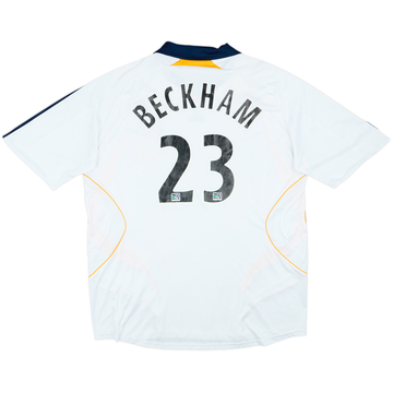 2007-08 LA Galaxy Home Shirt Beckham #23 - 6/10 - (XXL)