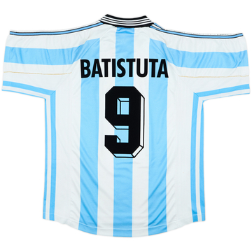 1998-99 Argentina Home Shirt Batistuta #9 - 6/10 - (L)