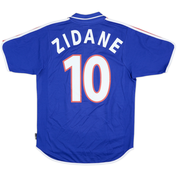 2000-02 France Home Shirt Zidane #10 - 9/10 - (S)