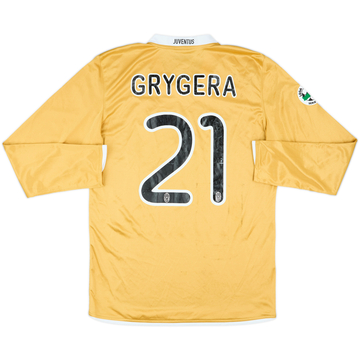 2008-09 Juventus Match Issue Away L/S Shirt Grygera #21