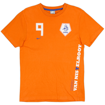2008-09 Netherlands Nike Graphic Tee Ruud van Nistelrooy #9 - 8/10 - (S)