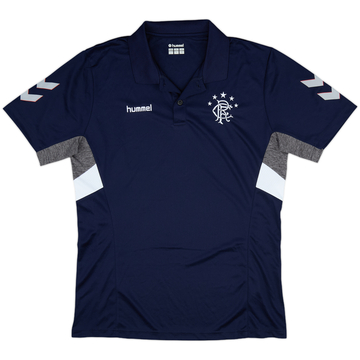 2018-19 Rangers Hummel Polo Shirt - 9/10 - (L)