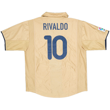 2001-03 Barcelona Away Shirt Rivaldo #10 - 8/10 - (XL)