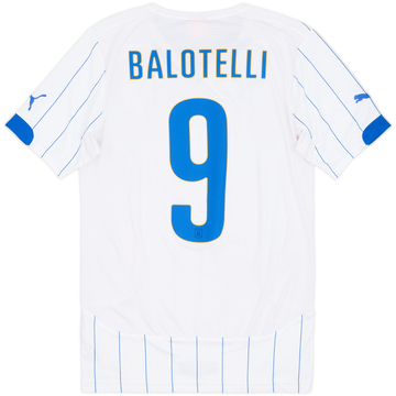 2014-15 Italy Away Shirt Balotelli #9 - 9/10 - (S)