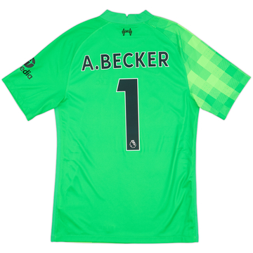 2021-22 Liverpool GK S/S Shirt A.Becker #1 - 10/10 - (S)