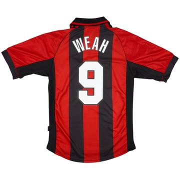 1998-00 AC Milan Home Shirt Weah #9 (S)