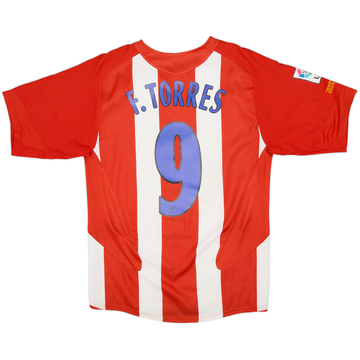 2005-06 Atletico Madrid Home Shirt Torres #9 - 8/10 - (S)