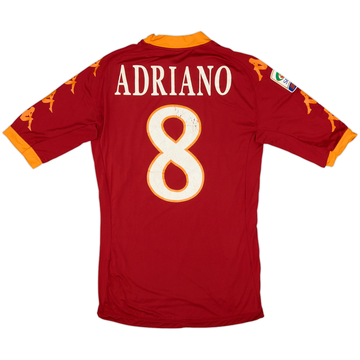 2010-11 Roma Home Shirt Adriano #8 - 5/10 - (S)