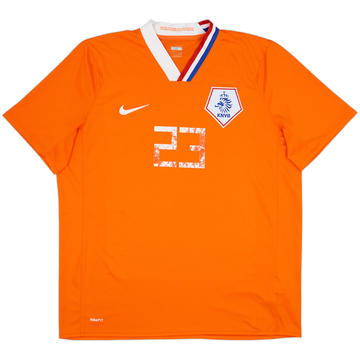 2008-10 Netherlands Home Shirt Van Der Vaart #23 - 3/10 - (XL)
