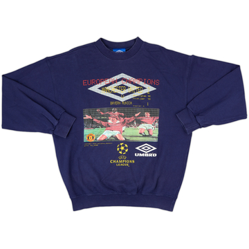 1998-99 Manchester United &#039;1999 CL Final&#039; Umbro Sweat Top - 10/10 - (L)