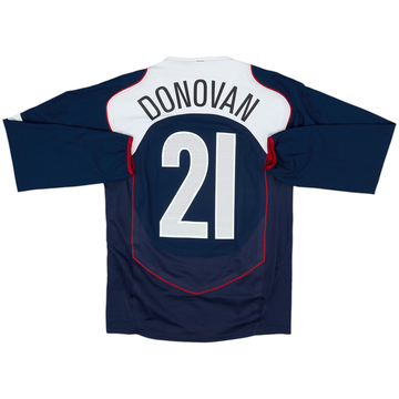 2004-06 USA Player Issue Away L/S Shirt Donovan #21 - 9/10 - (S)