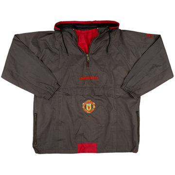 1994-95 Manchester United Umbro 1/4 Zip Hooded Rain Jacket - 5/10 - (S)