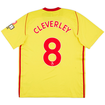 2017-18 Watford Home Shirt Cleverley #8 (M)