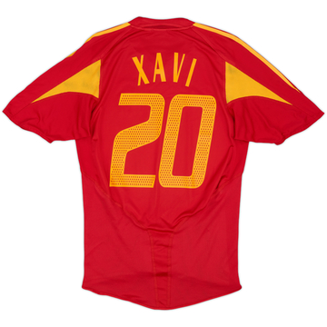 2004-06 Spain Home Shirt Xavi #20 - 8/10 - (S)