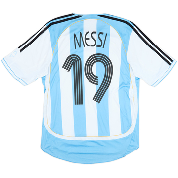 2005-07 Argentina Home Shirt Messi #19 - 10/10 - (S)